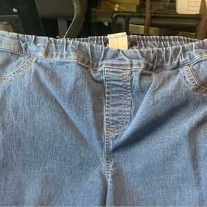 Energie Blue Denim Jeans with Elastic Waist 3X